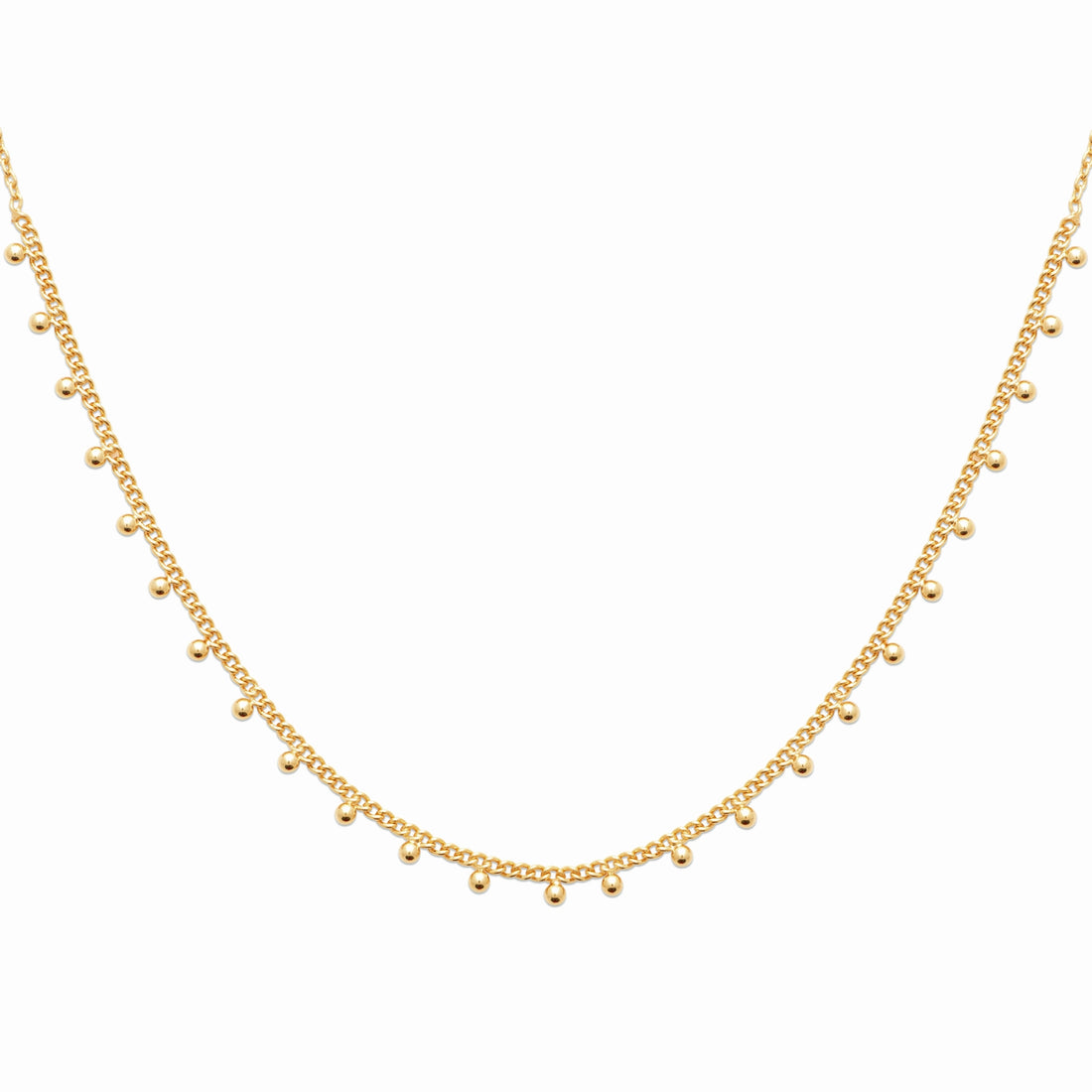 Collier plaqué or &amp; perles 