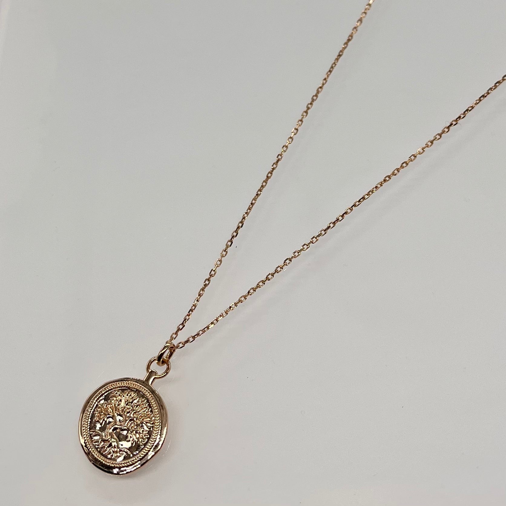 Collier plaqué or Racine 