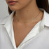 Collier ras de cou plaqué or 