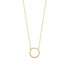 Collier rond martelé plaqué or 