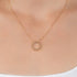 Collier soleil plaqué or 