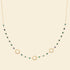Collier soleil plaqué or - pierre de rubis zoisite 