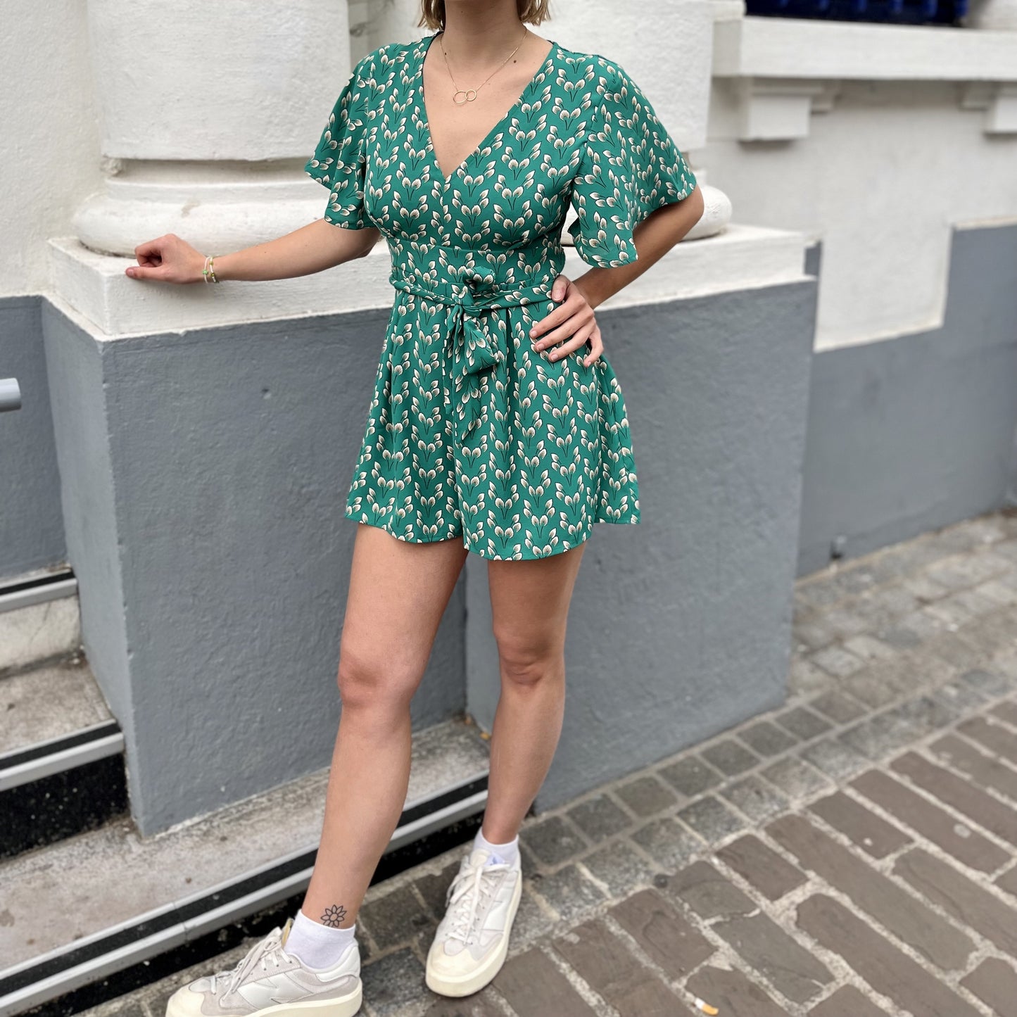 Combi short à motifs VERT