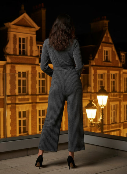 Combinaison pailletée Héléna - noir ou mordoré MORDORE