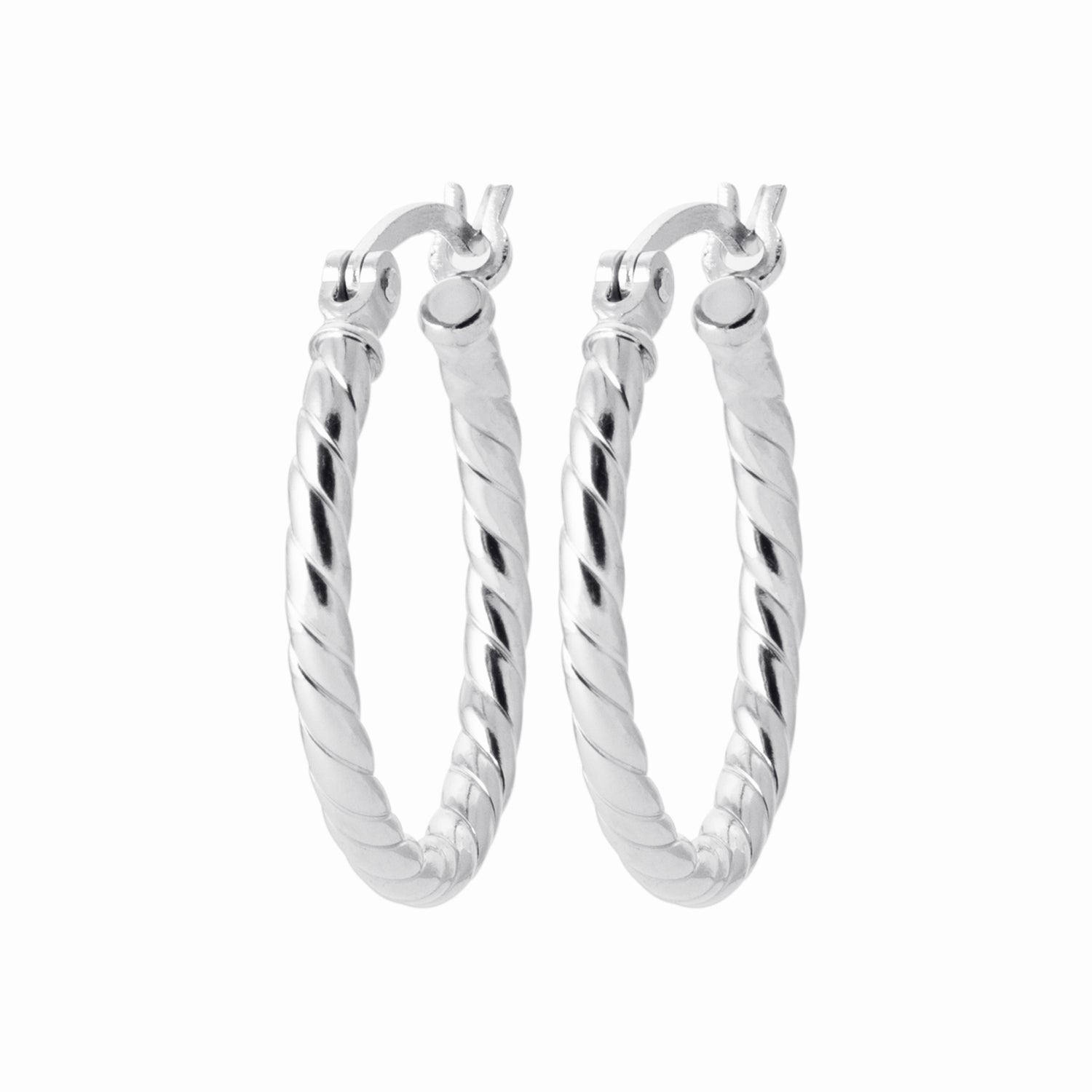 Creole argent rhodié 