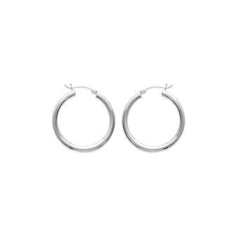 Créoles argent 30mm