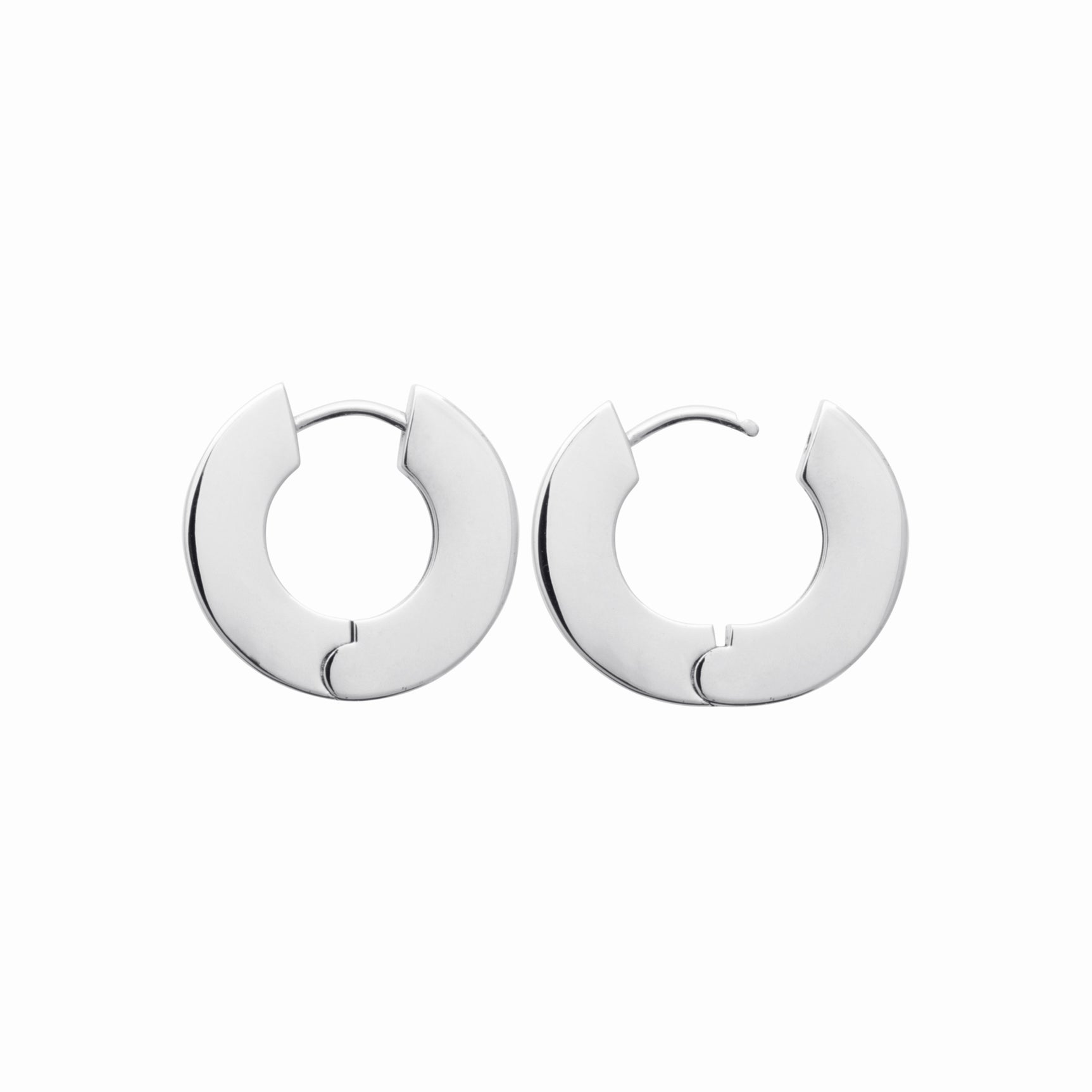Créoles argent rhodié 20 mm 