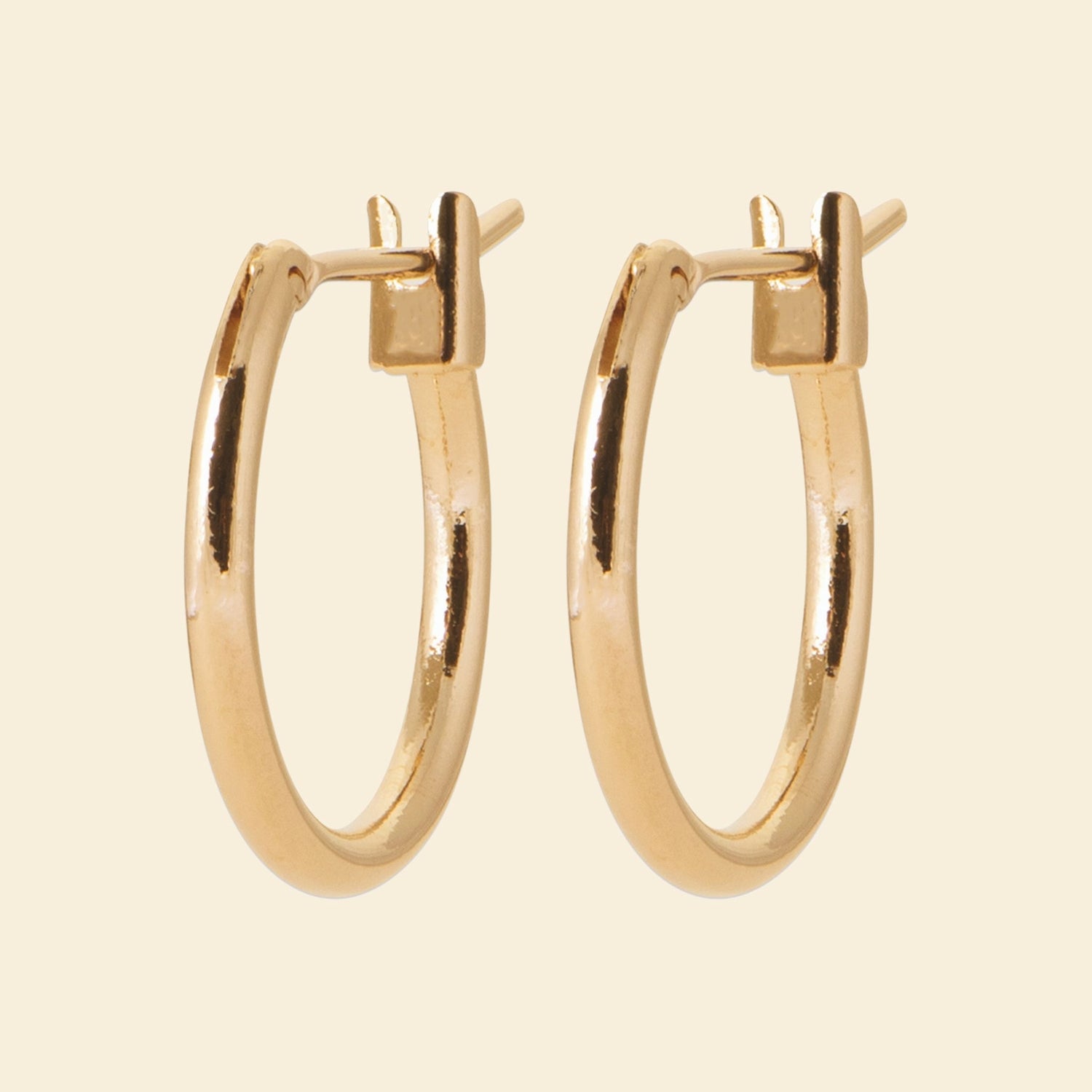 Créoles plaqué or 12mm 