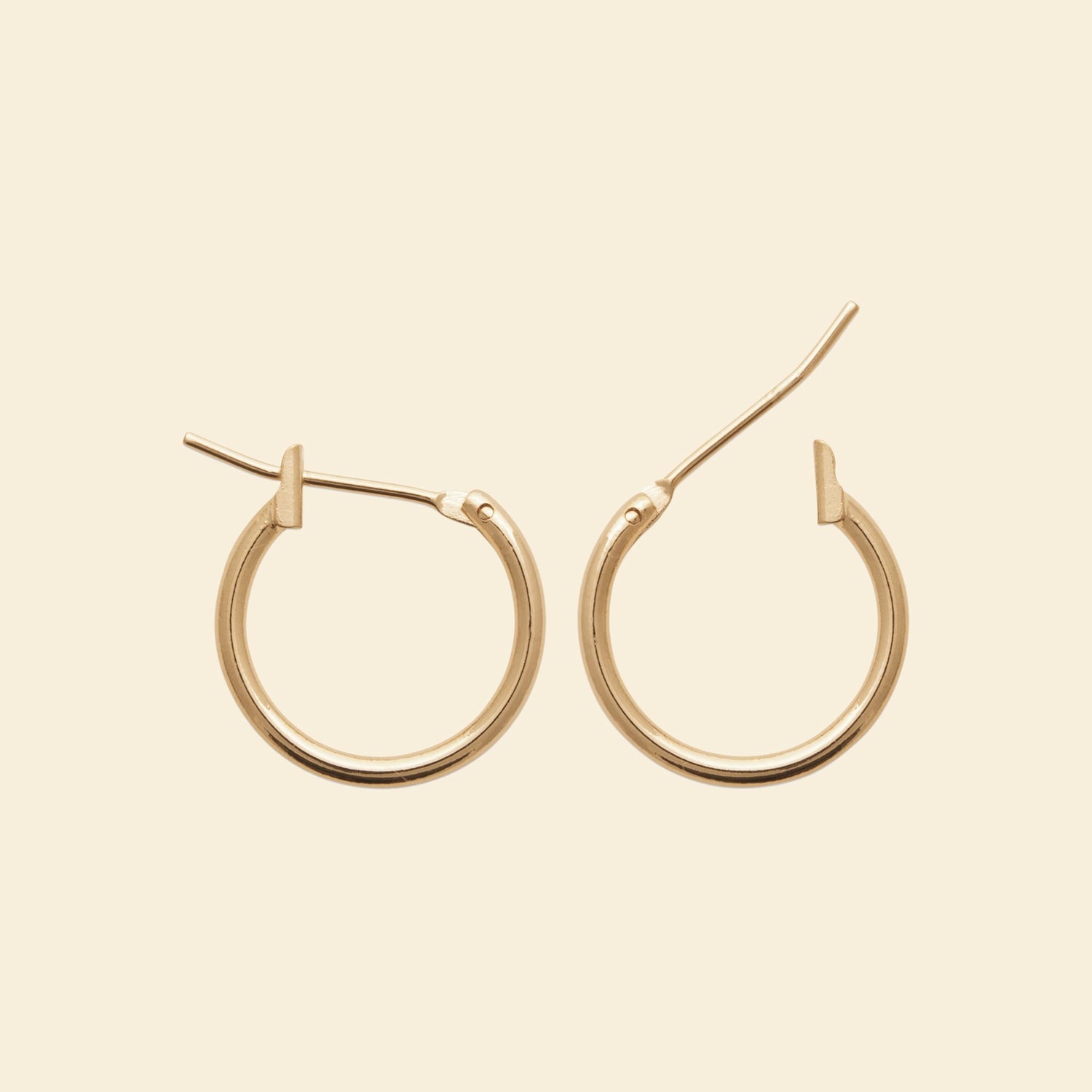 Créoles plaqué or 12mm 