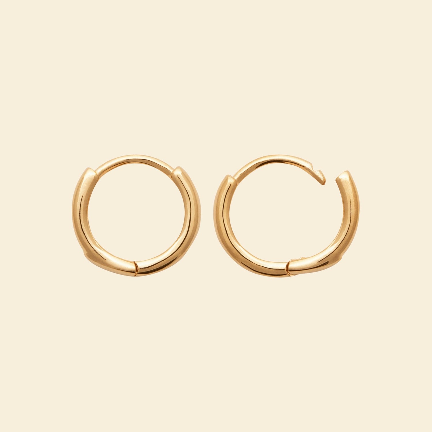 Créoles plaqué or 12mm 