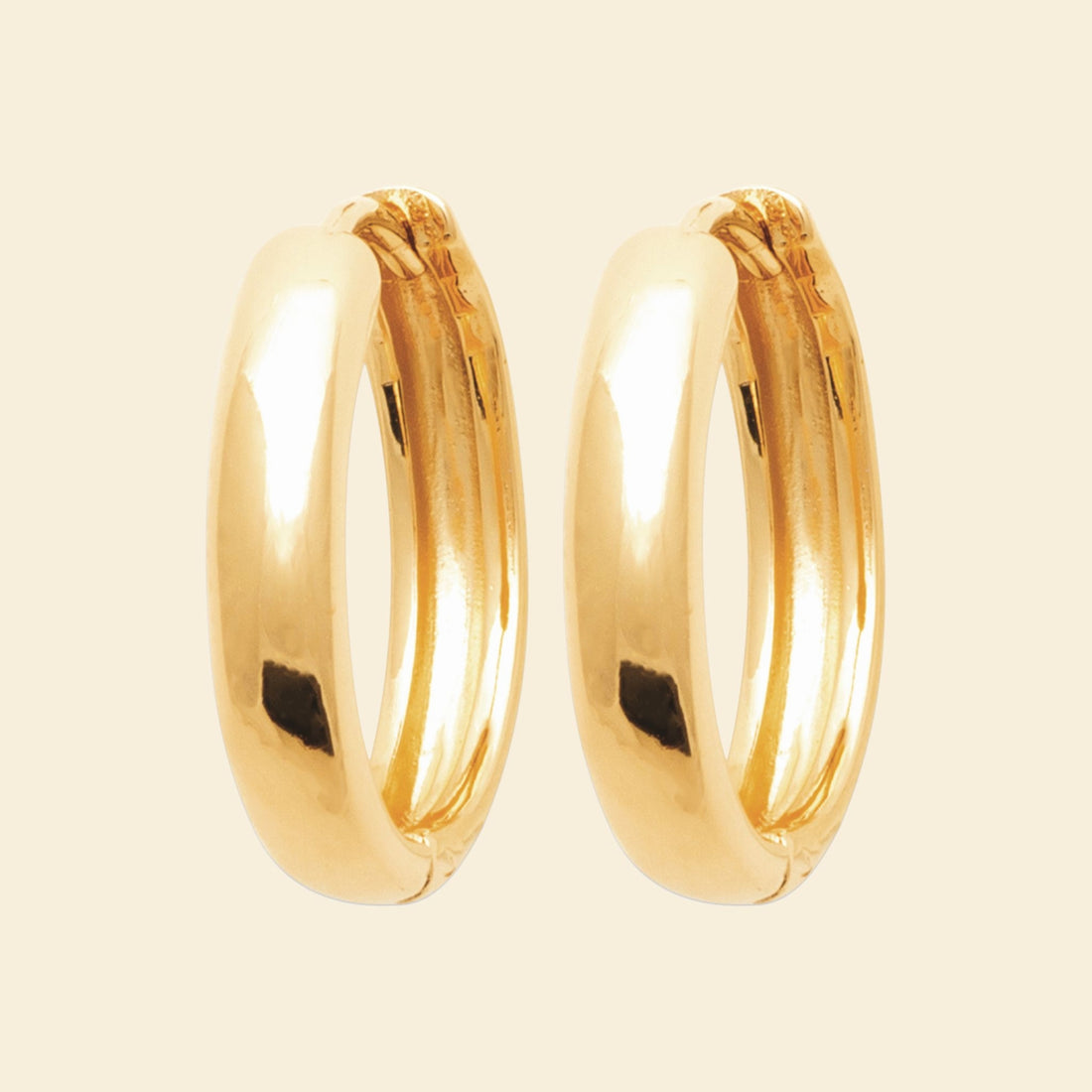 Créoles plaqué or 16 mm 