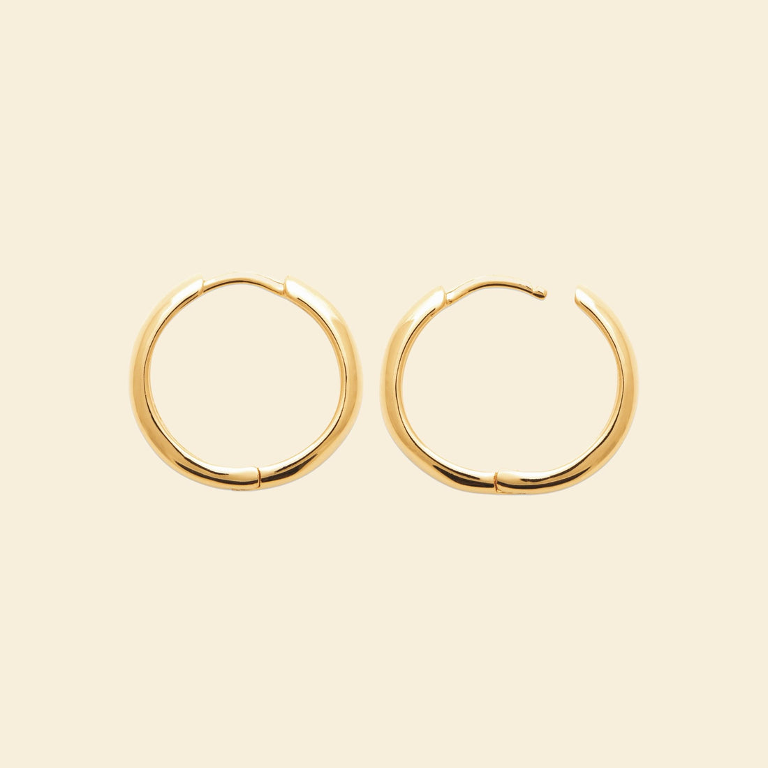 Créoles plaqué or 16 mm