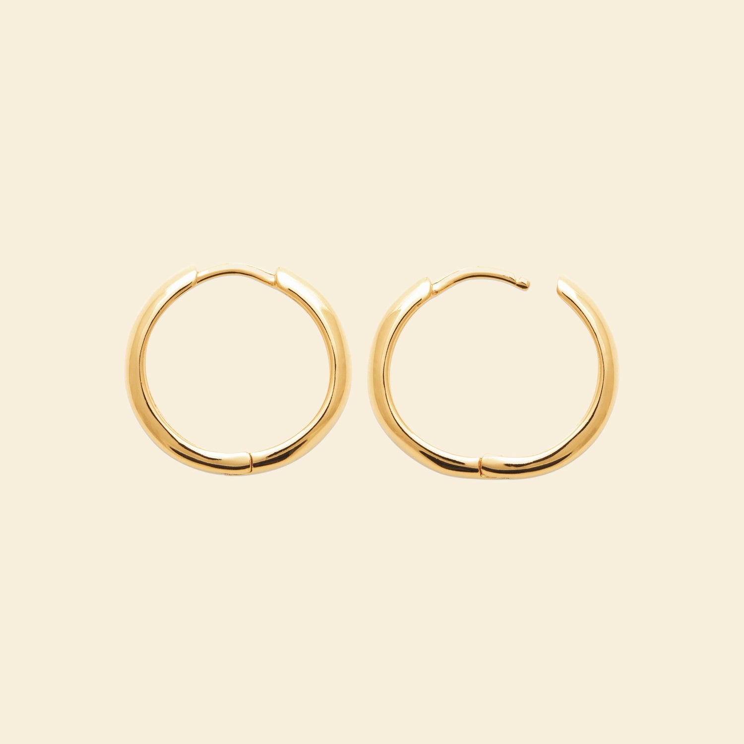 Créoles plaqué or 16 mm 