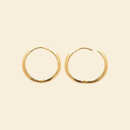 Créoles plaqué or 16 mm 