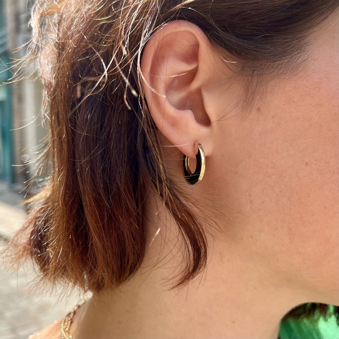 Créoles plaqué or 20 mm