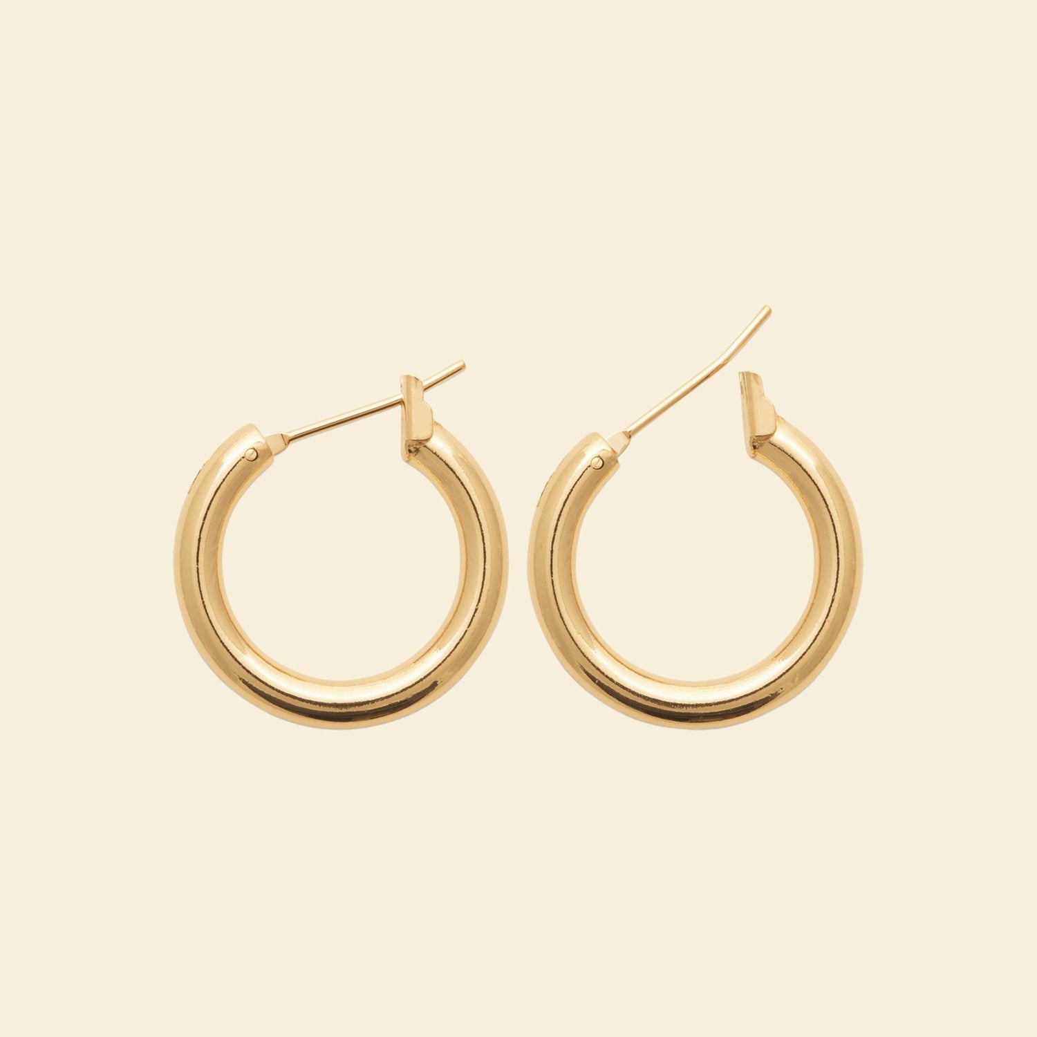 Créoles plaqué or 20mm 