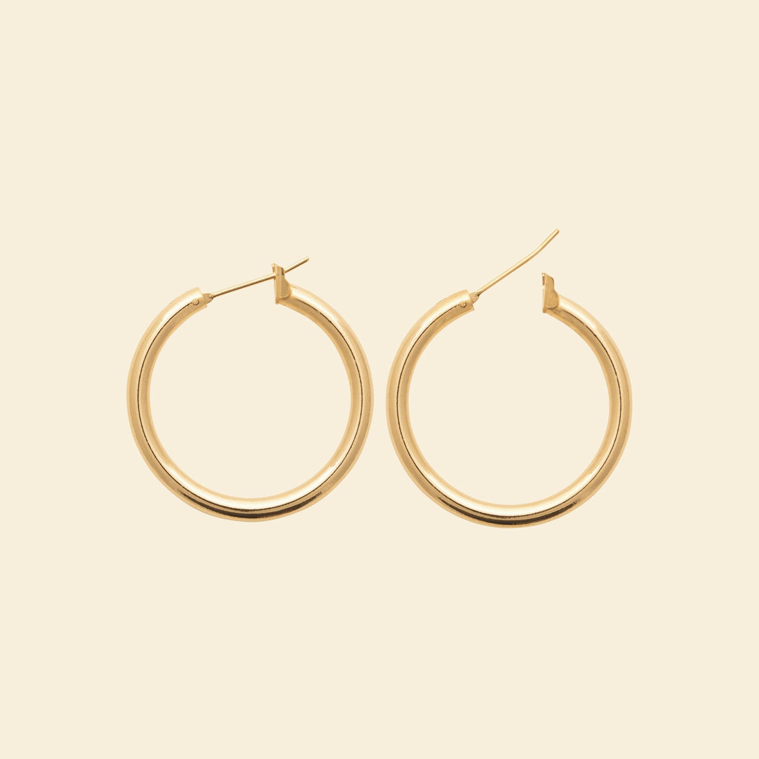 Créoles plaqué or 30 mm 