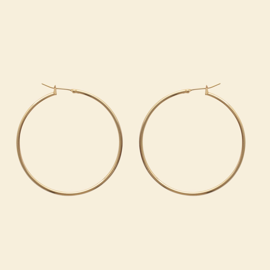 Créoles plaqué or 40 mm 