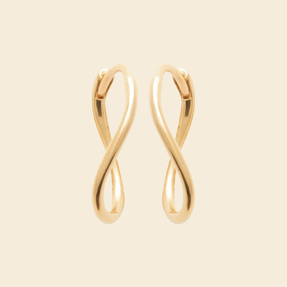 Créoles plaqué or twist 