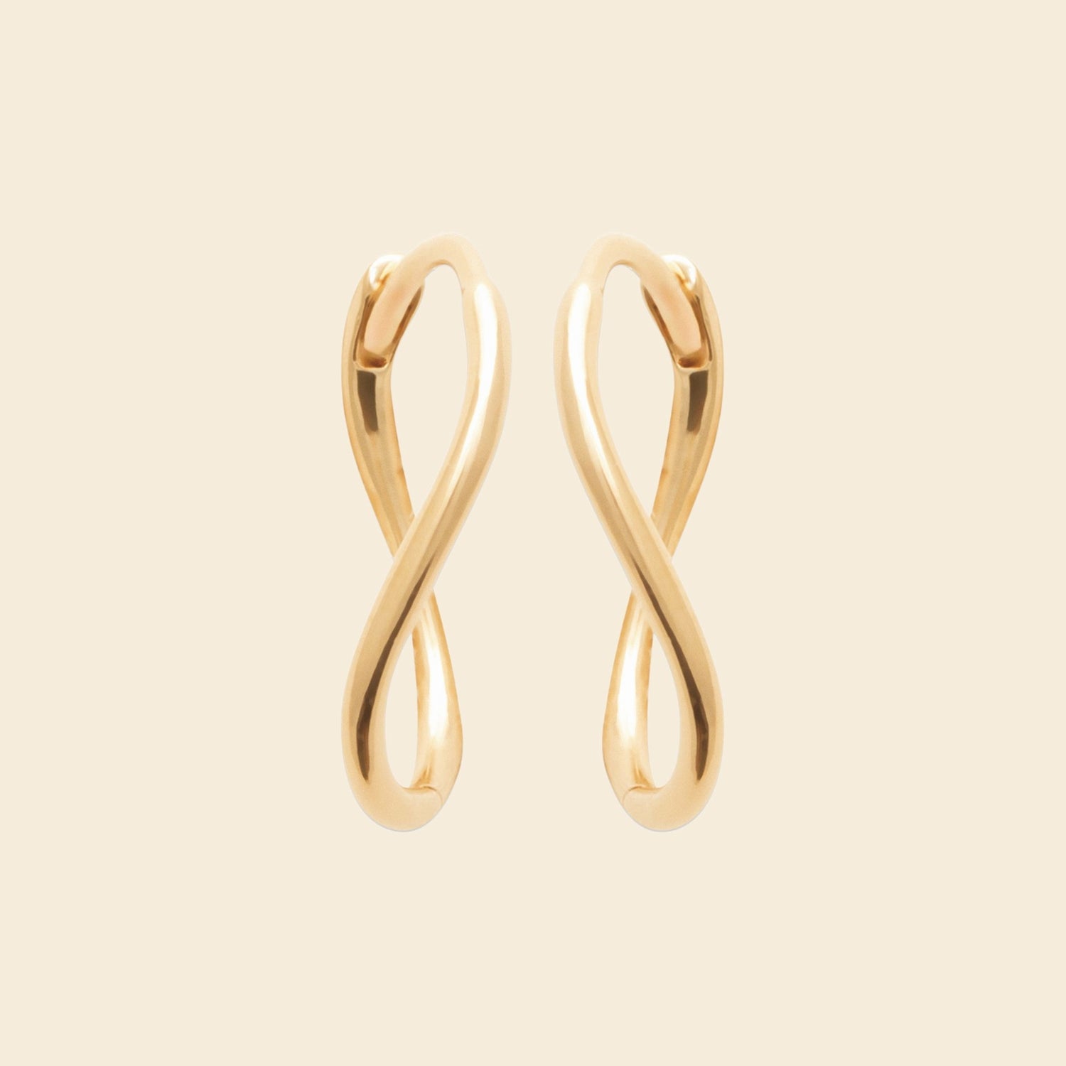 Créoles plaqué or twist 