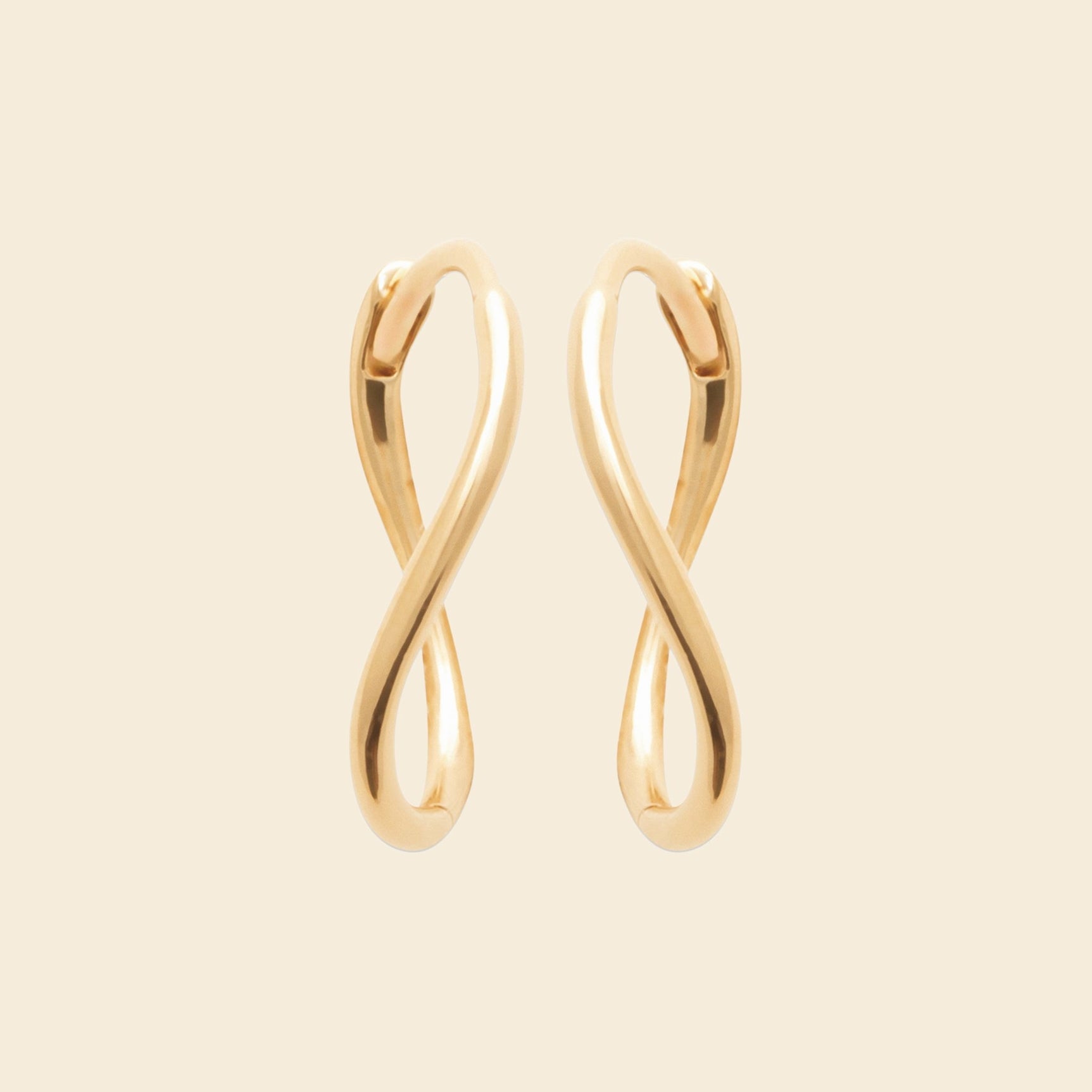 Créoles plaqué or twist 