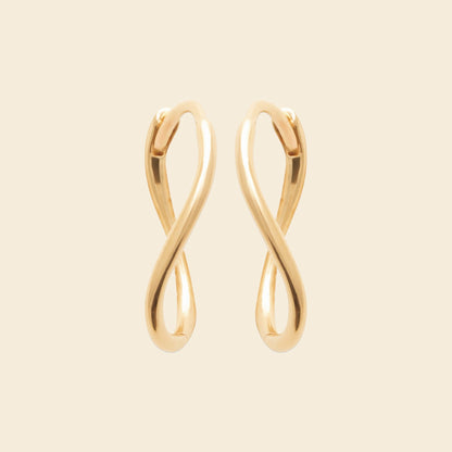 Créoles plaqué or twist 