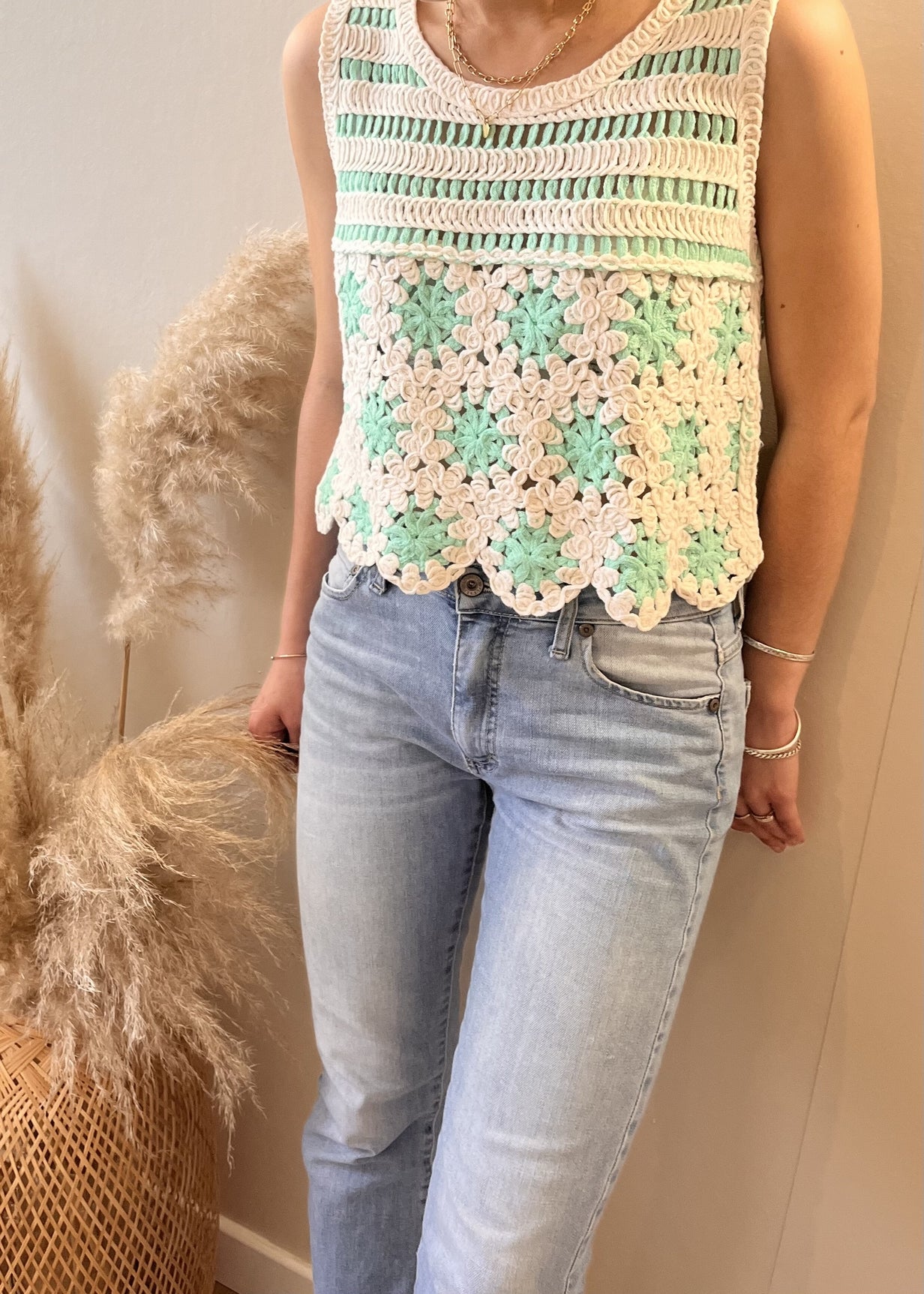 Crop top crochet VERT