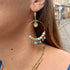 Dormeuses dorées Marjorie TURQUOISE