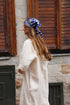 Foulard imprimé 60x60 MARINE/POIS
