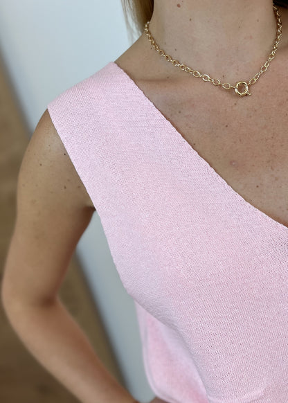 Gilet sans manches rose Dauriane ROSE