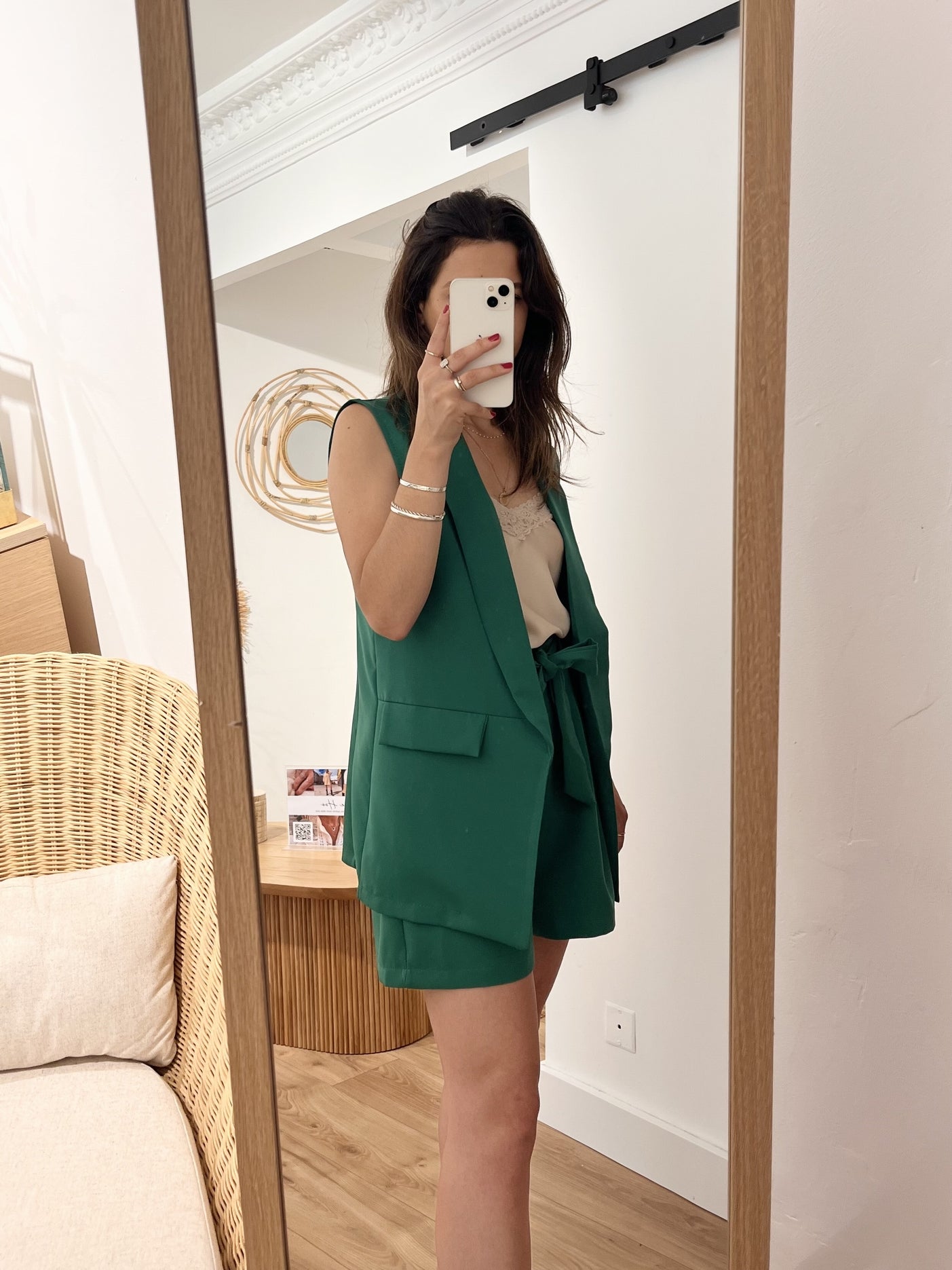 Gilet tailleur Tina - sans manches VERT