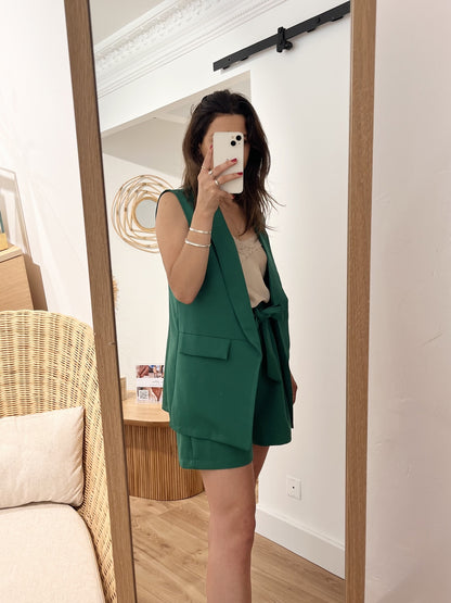 Gilet tailleur Tina - sans manches VERT