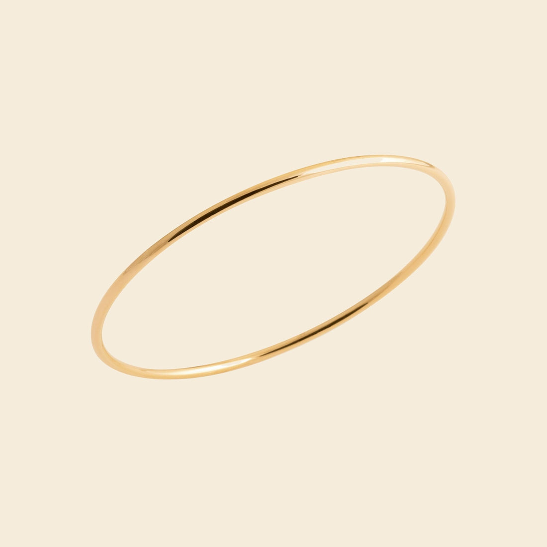 Jonc plaqué or fin 54 mm 