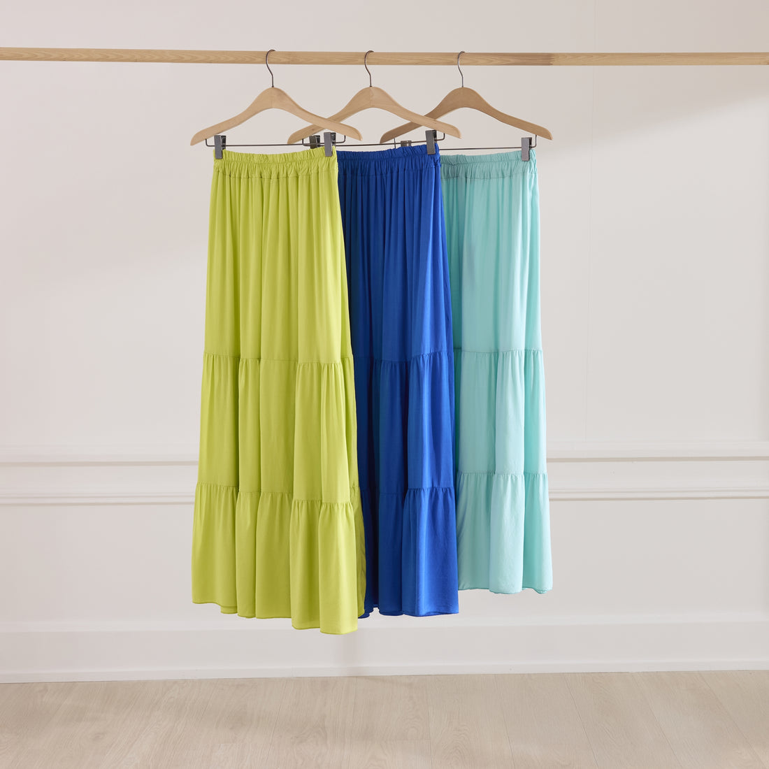 Jupe longue fluide en viscose Bohème ROYAL