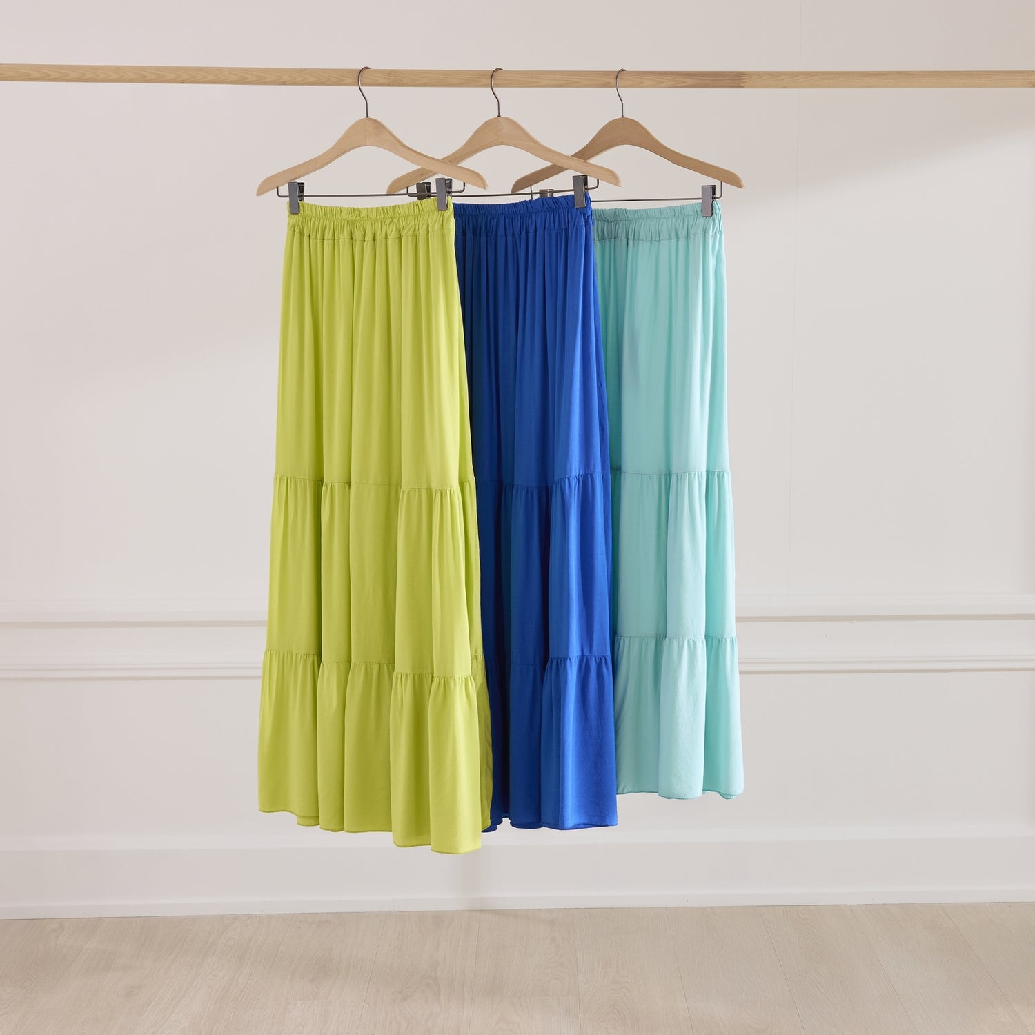 Jupe longue fluide en viscose Bohème ROYAL