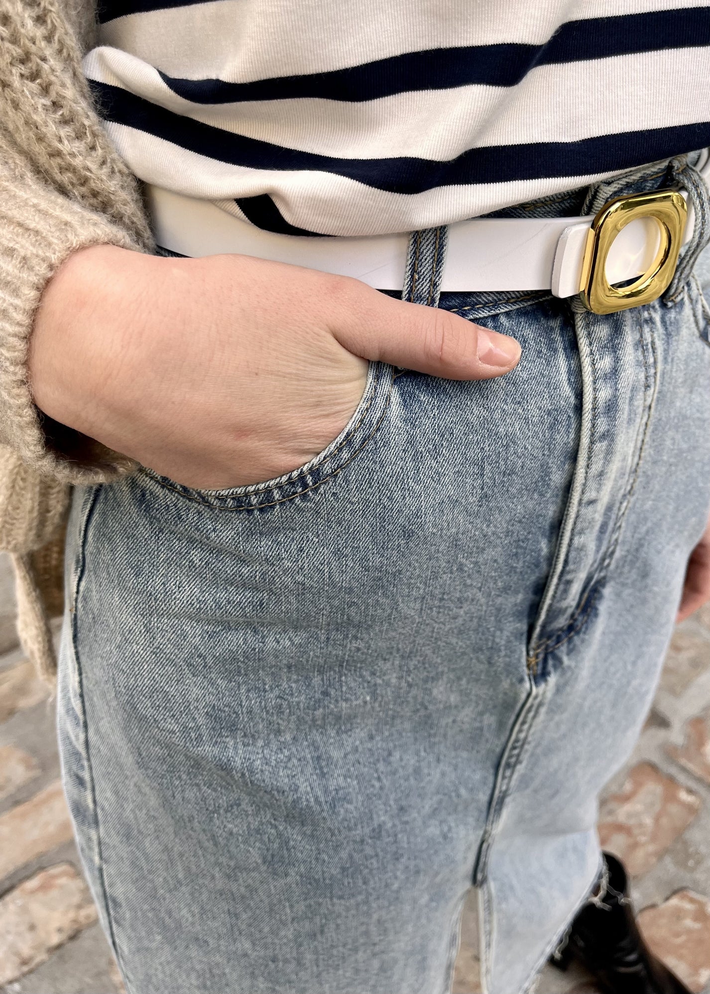 Jupe longue juliette Avec bord delave JEAN DELAVE