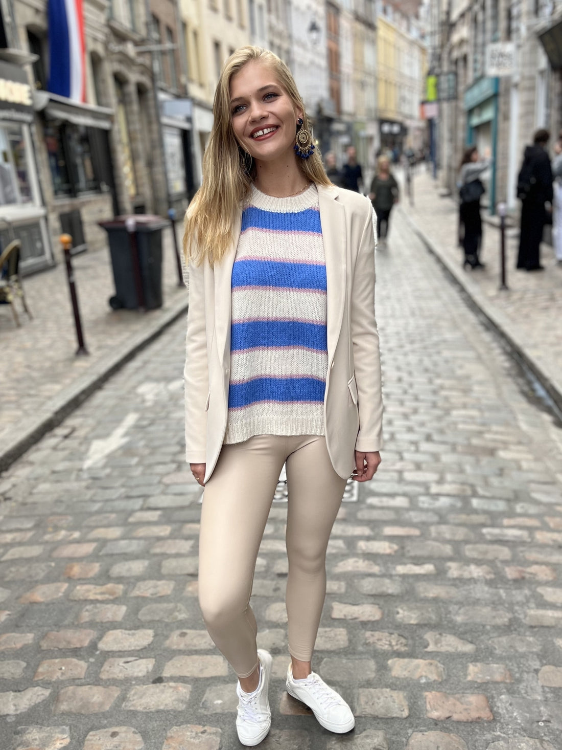 Legging simili TAUPE