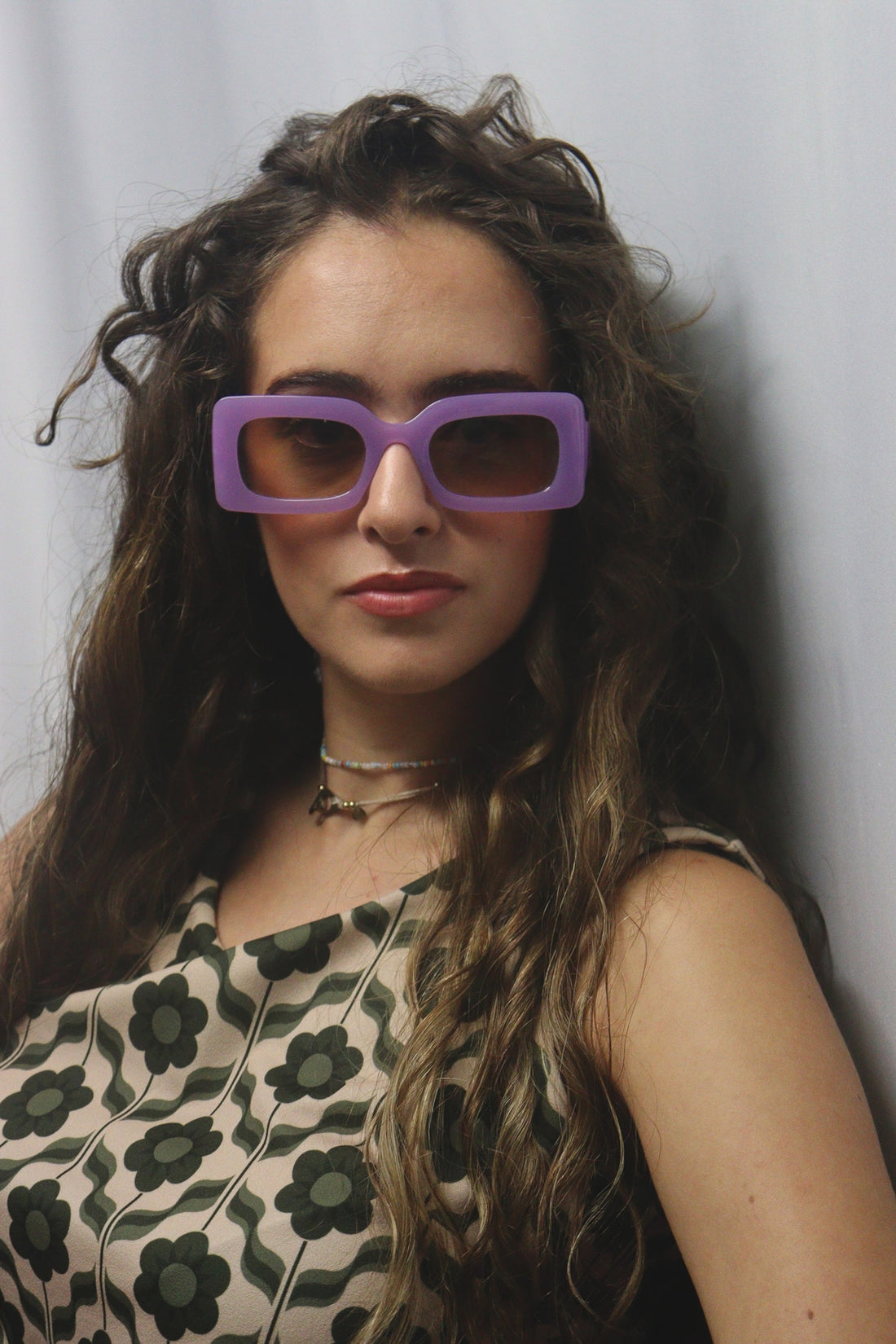 Lunettes de soleil - rectangulaires VIOLET OPAQUE