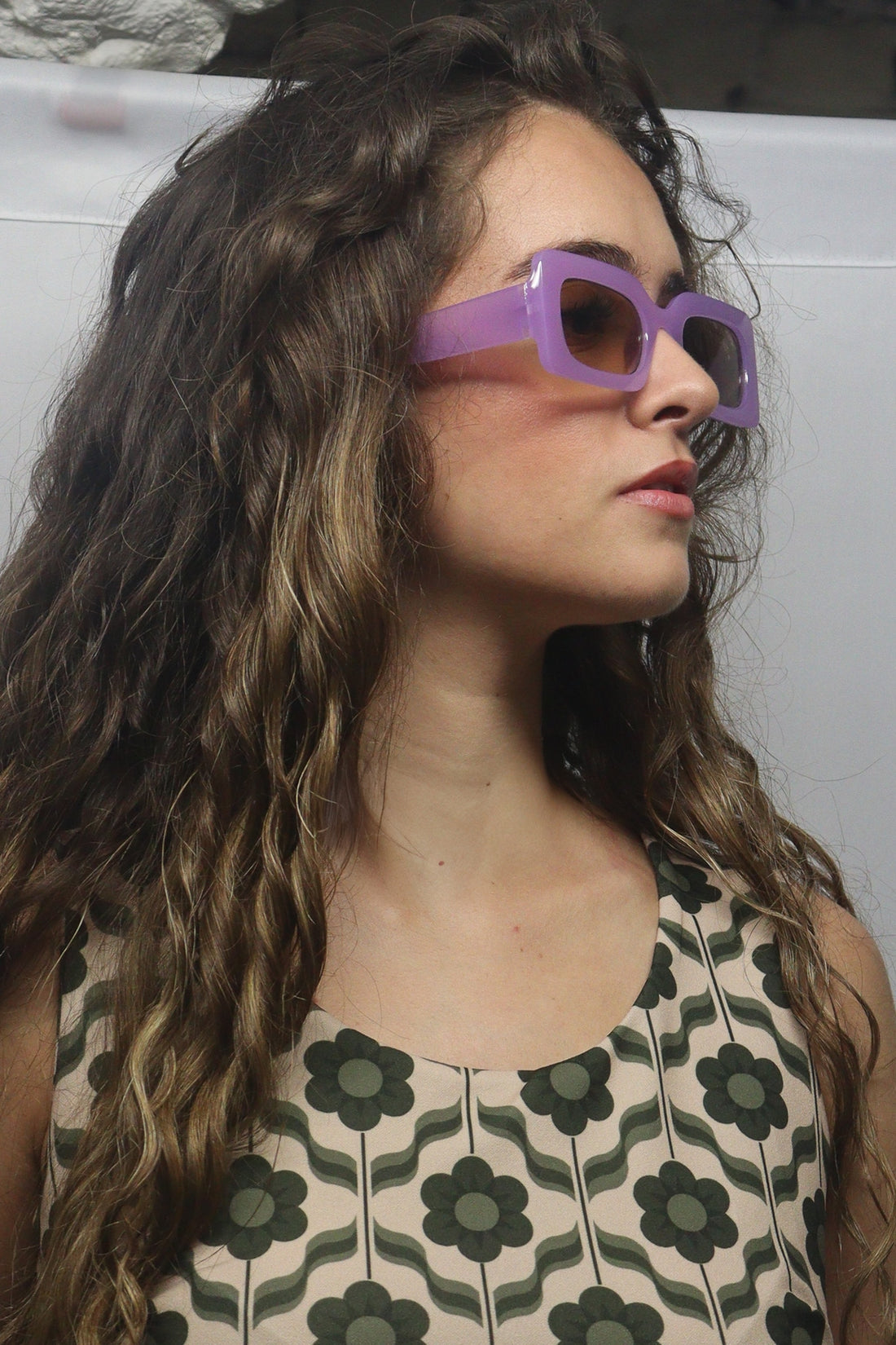 Lunettes de soleil - rectangulaires VIOLET OPAQUE