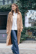 Manteau long ceinturé Carmen CAMEL