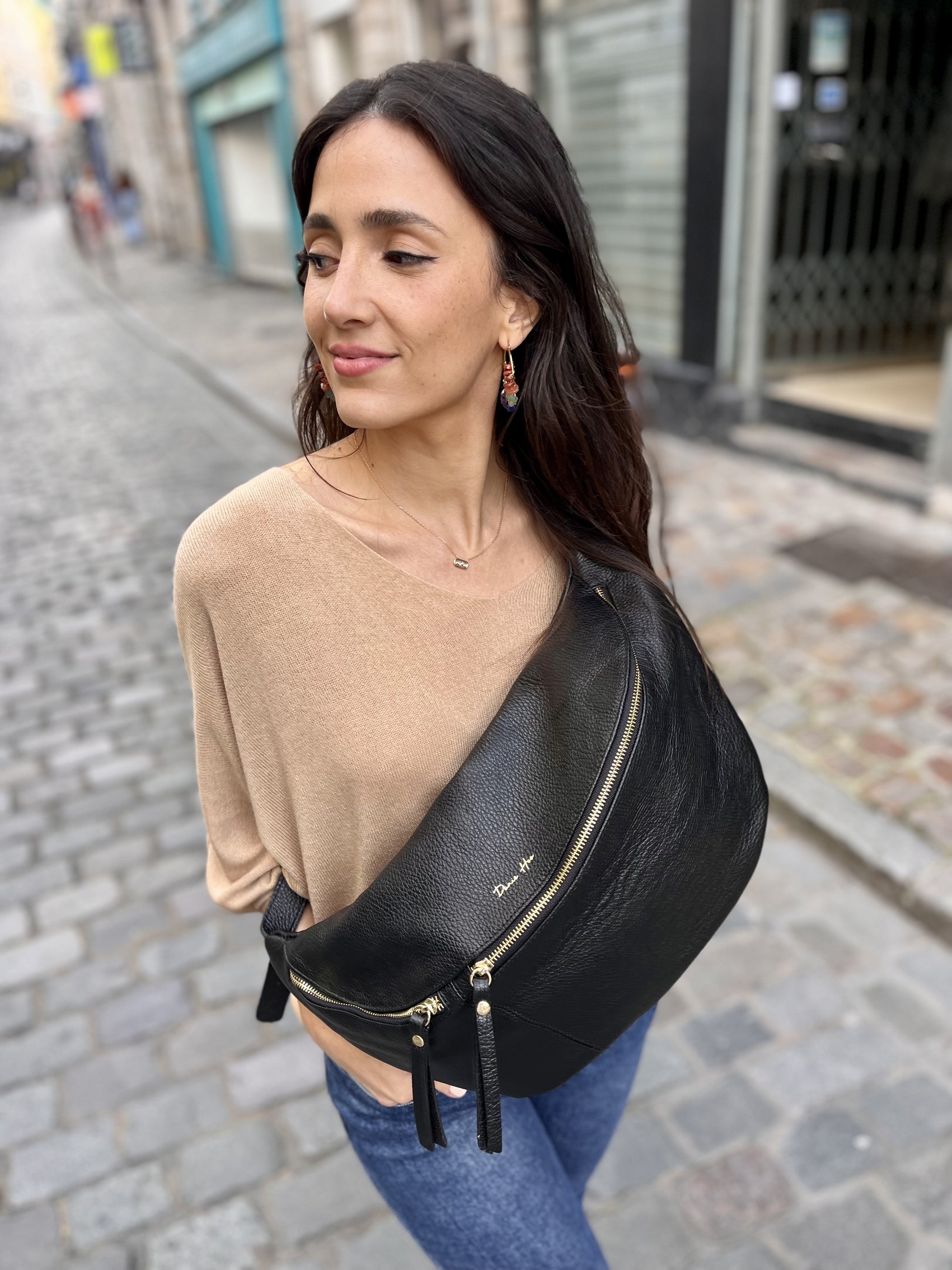 Maxi sac banane Danie hoo NOIR