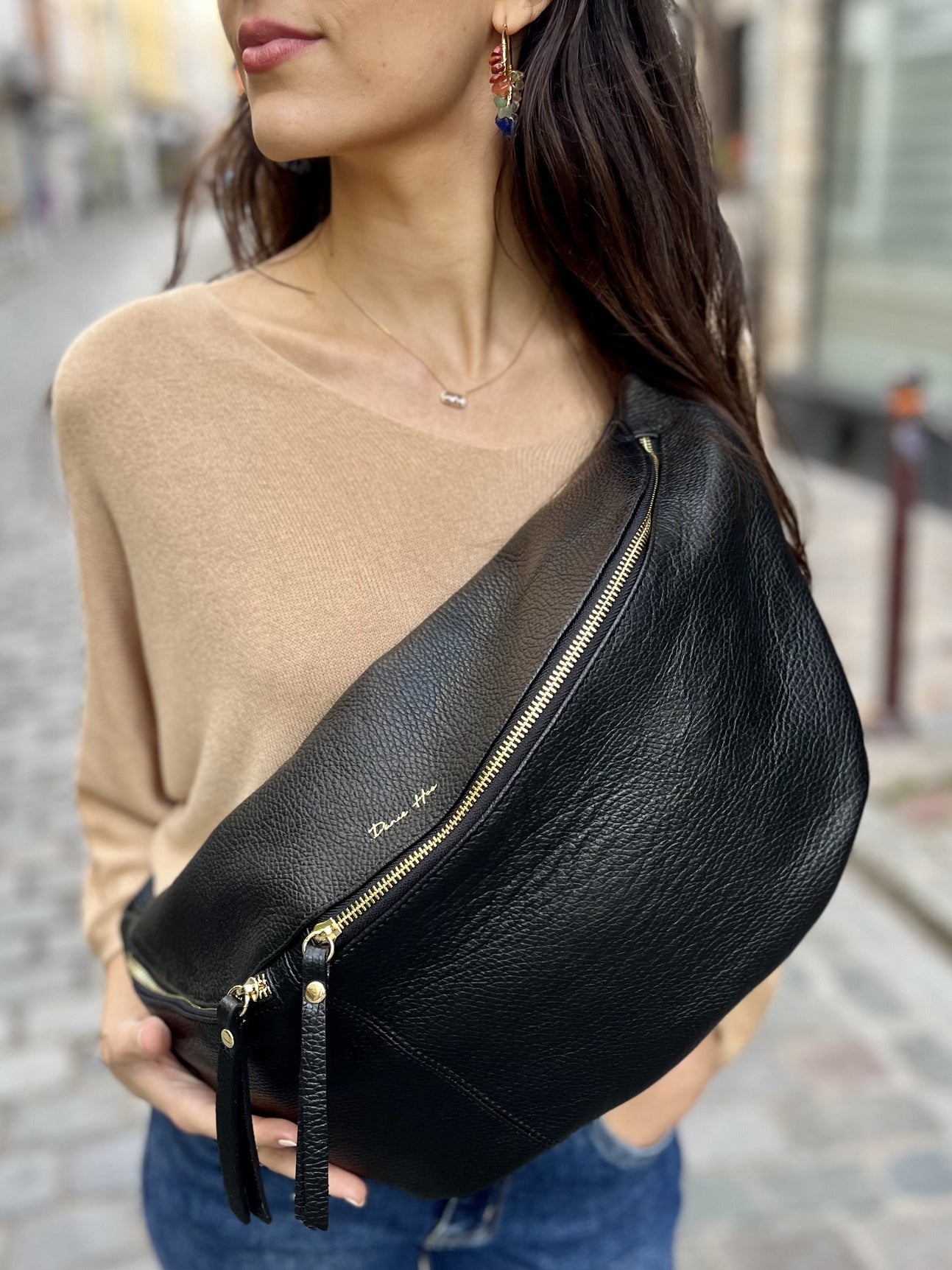 Maxi sac banane Danie hoo NOIR