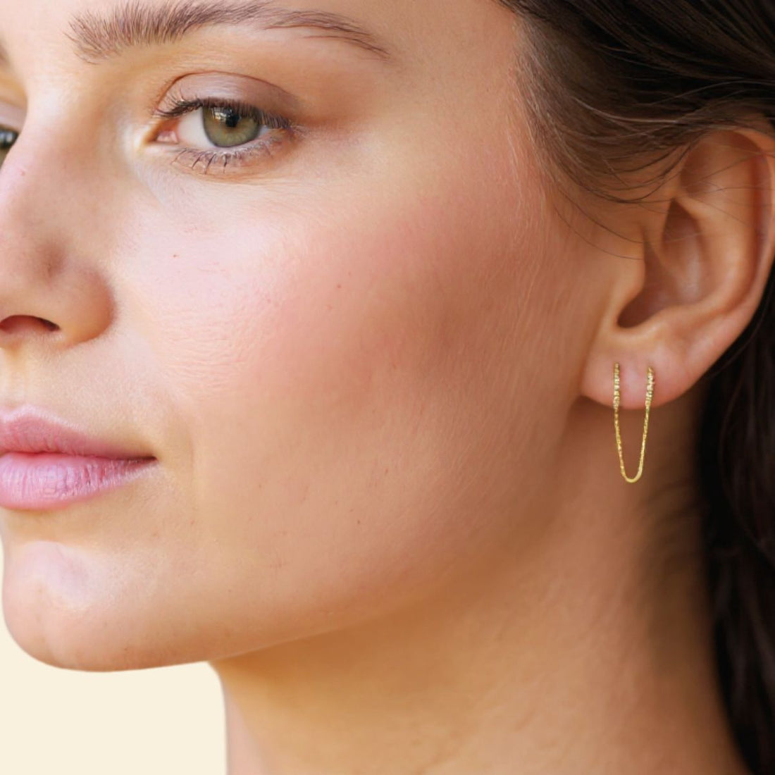 Mono créole double chaîne - plaqué or