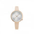 Montre tacs icicle - bracelet cuir cadran givré ROSE