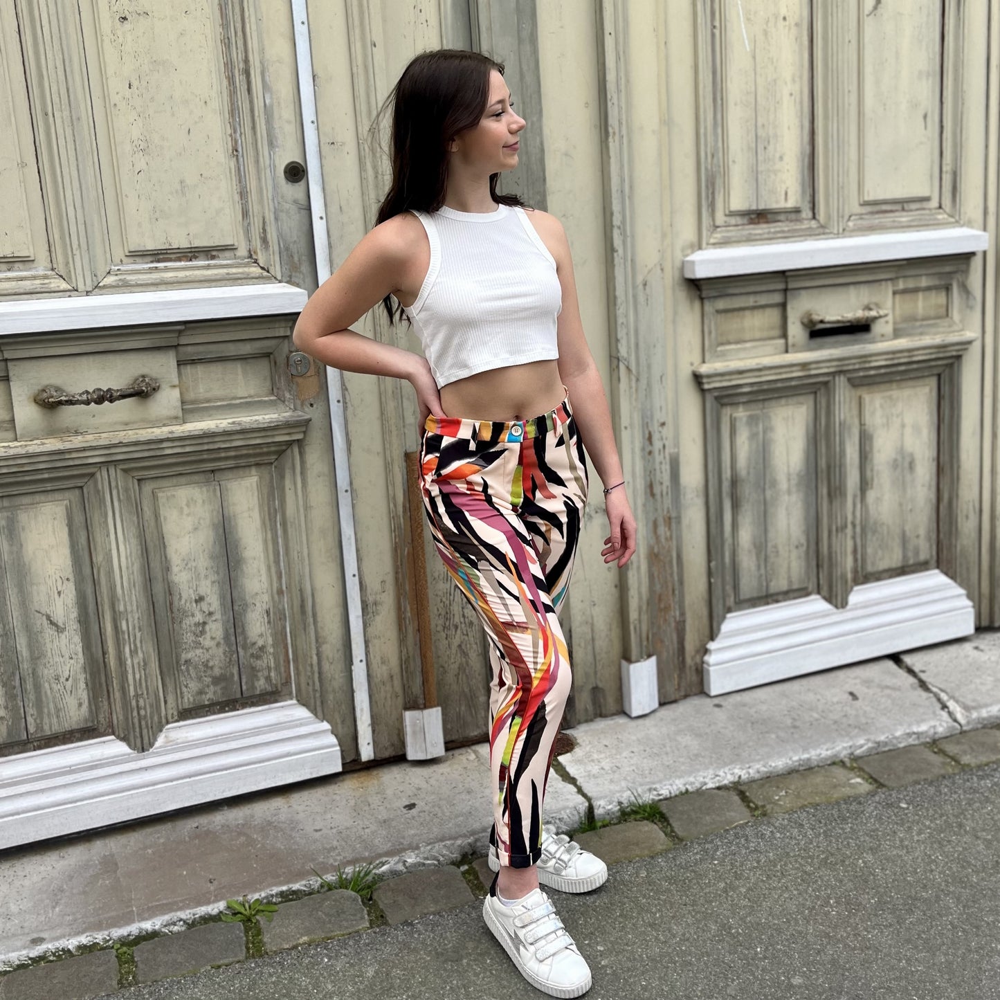 Pantalon à motifs MULTICOLOR