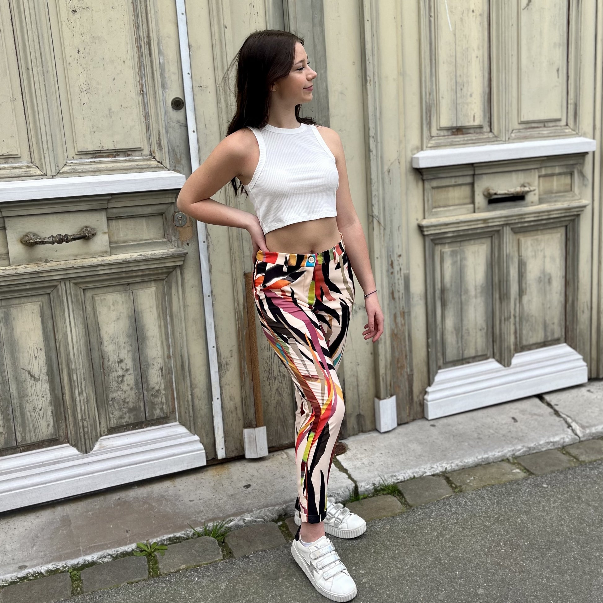 Pantalon à motifs MULTICOLOR