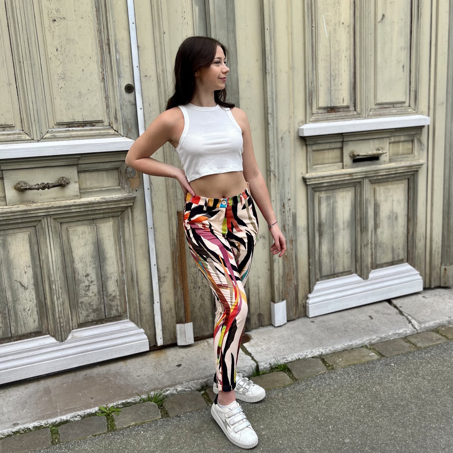 Pantalon à motifs MULTICOLOR