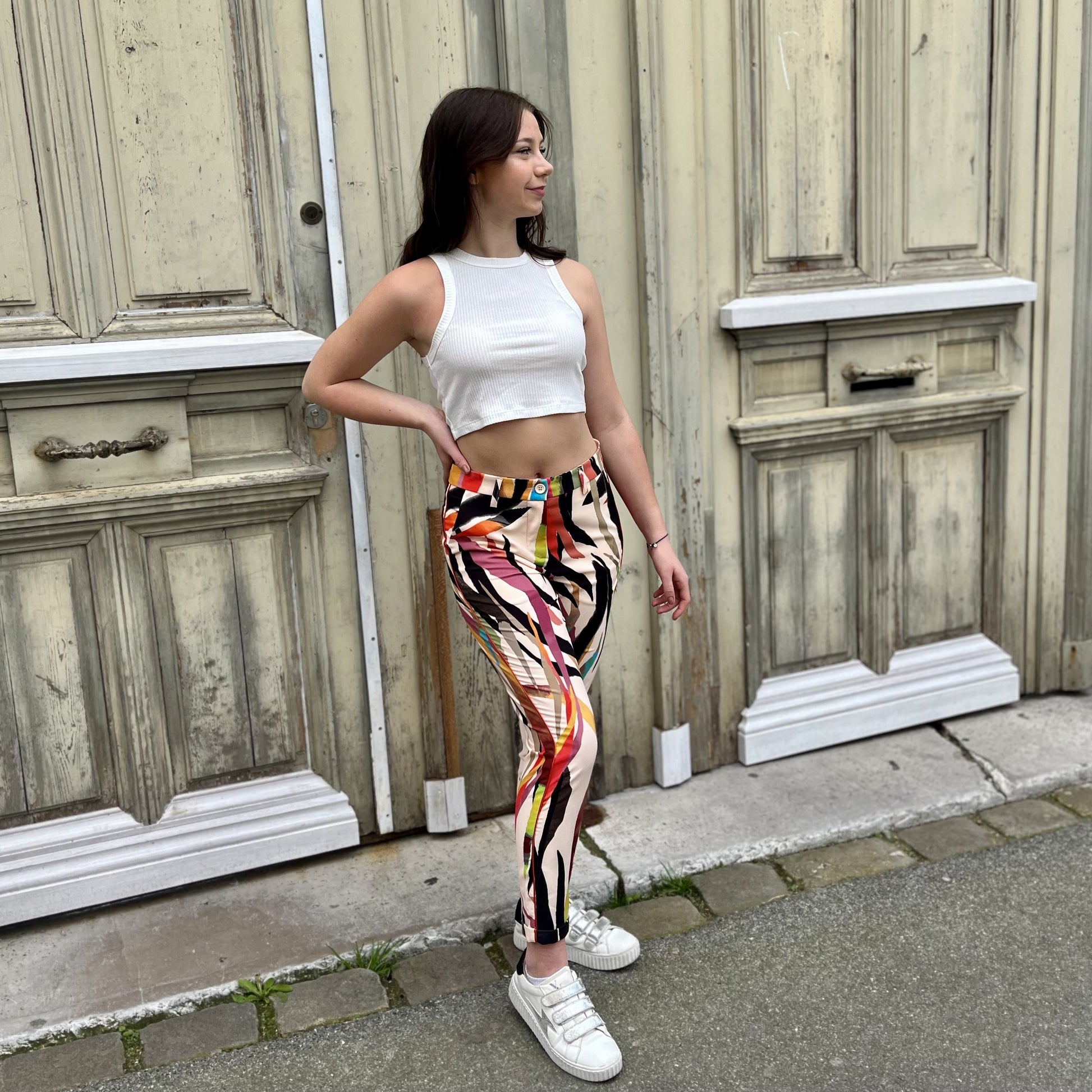 Pantalon à motifs MULTICOLOR