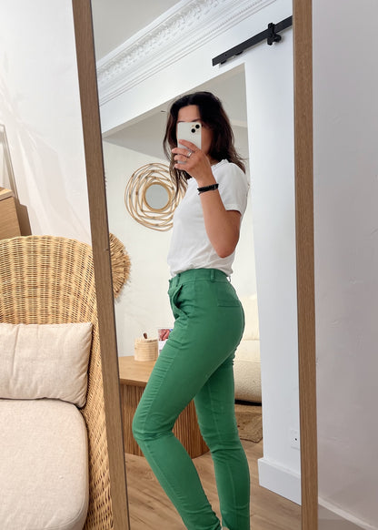 Pantalon alexandrine VERT GUCCI