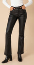 Pantalon bootcut noir huilé – coupe flatteuse NOIR